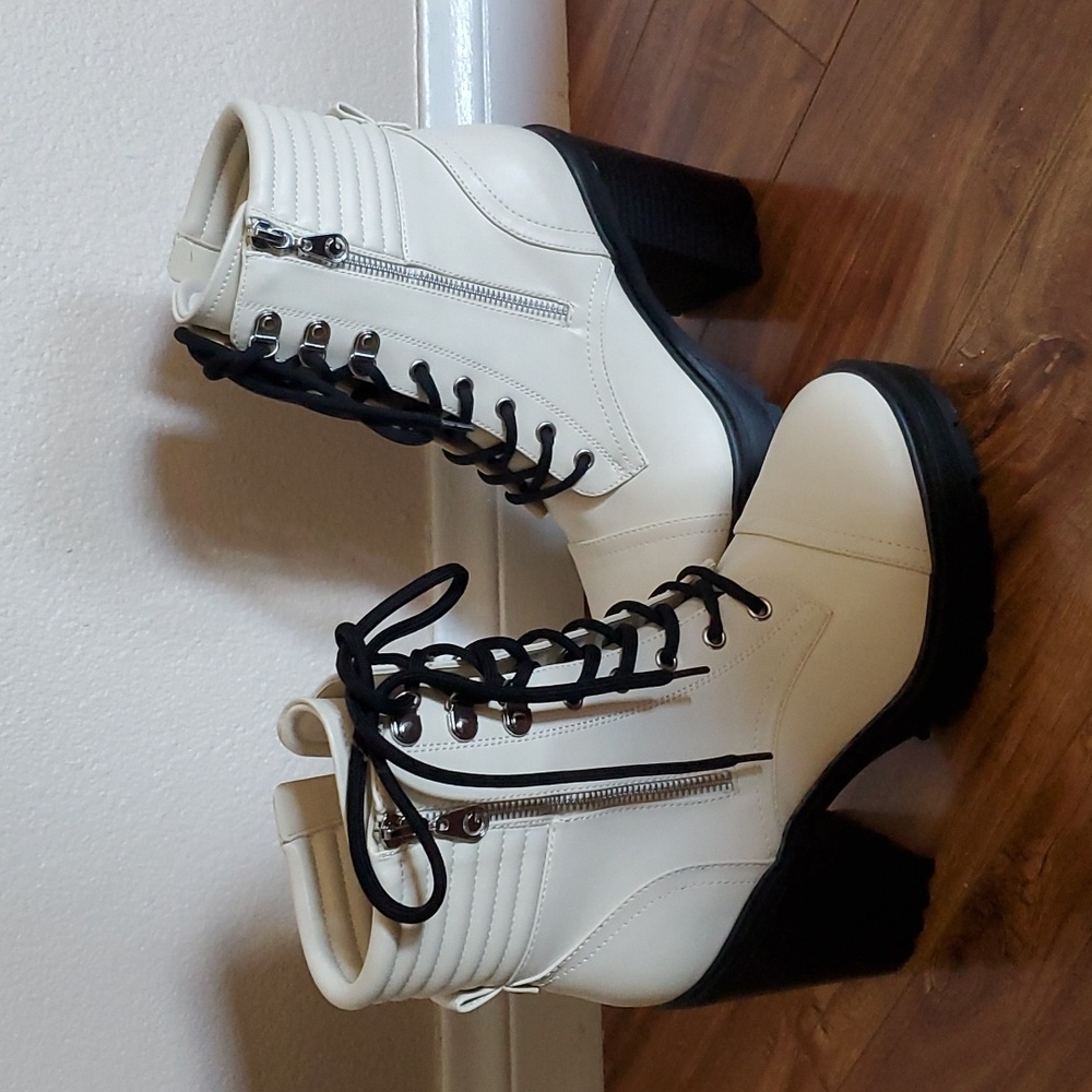 GBG platform combat boots